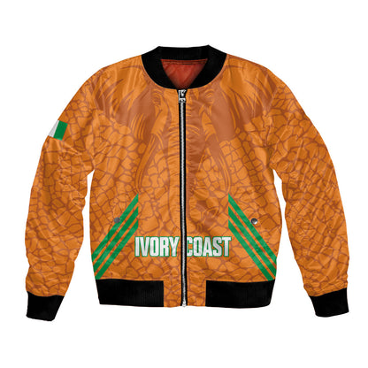 Ivory Coast Football Custom Bomber Jacket Les Elephants Dames Skin Style