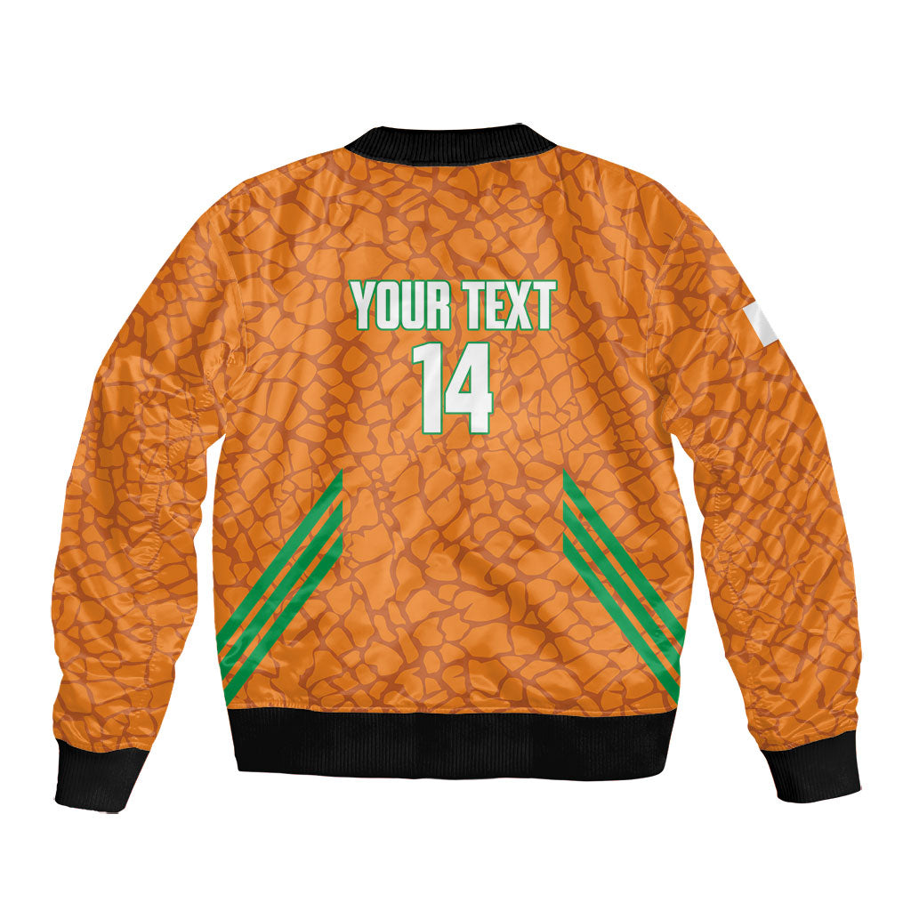 Ivory Coast Football Custom Bomber Jacket Les Elephants Dames Skin Style