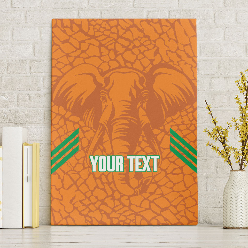Ivory Coast Football Custom Canvas Wall Art Les Elephants Dames Skin Style