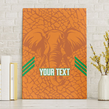 Ivory Coast Football Custom Canvas Wall Art Les Elephants Dames Skin Style