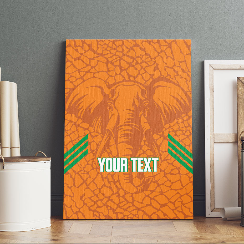 Ivory Coast Football Custom Canvas Wall Art Les Elephants Dames Skin Style