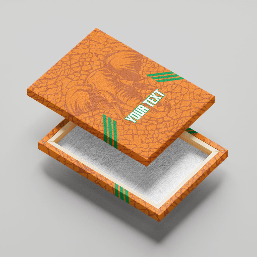 Ivory Coast Football Custom Canvas Wall Art Les Elephants Dames Skin Style