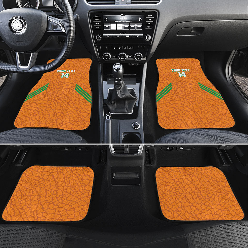 Ivory Coast Football Custom Car Mats Les Elephants Dames Skin Style