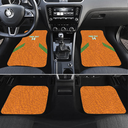 Ivory Coast Football Custom Car Mats Les Elephants Dames Skin Style