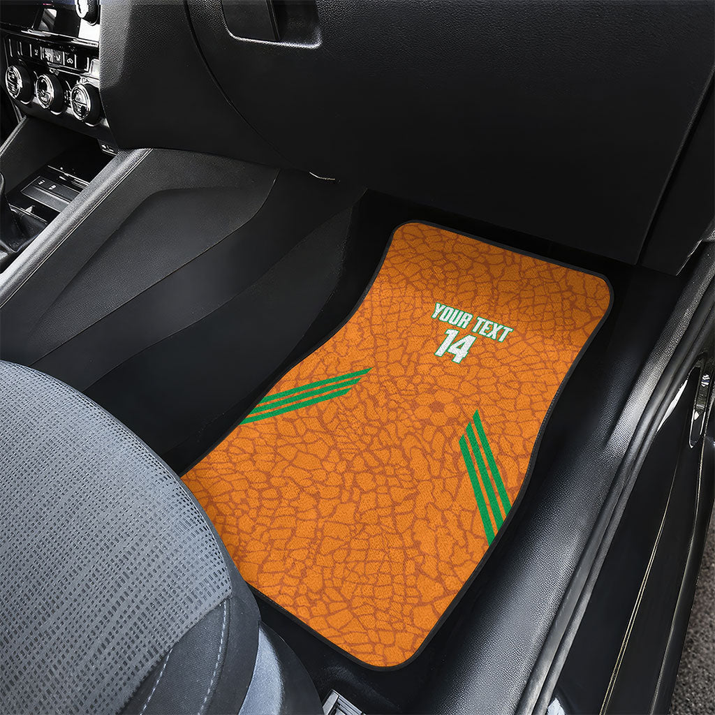 Ivory Coast Football Custom Car Mats Les Elephants Dames Skin Style