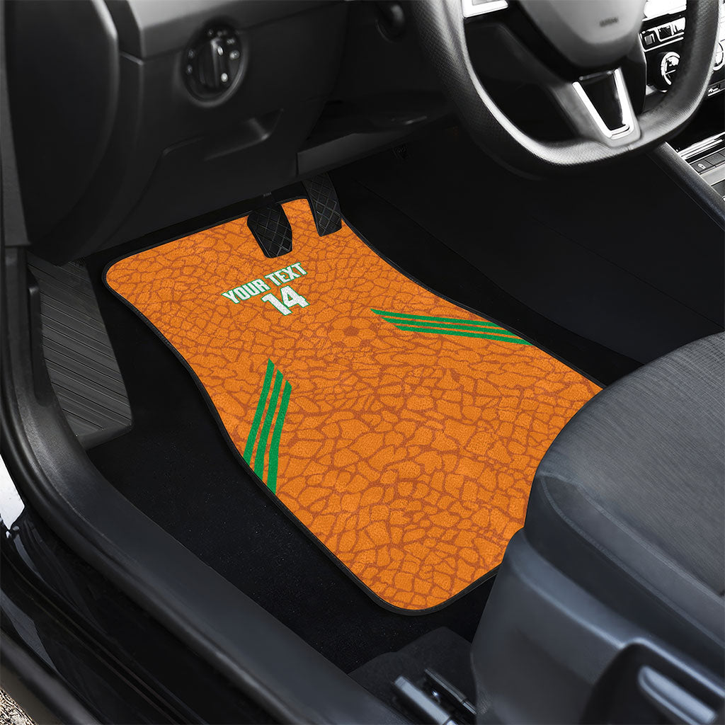 Ivory Coast Football Custom Car Mats Les Elephants Dames Skin Style