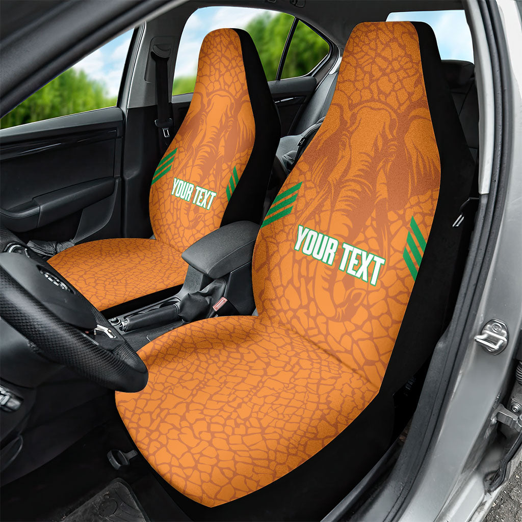 Ivory Coast Football Custom Car Seat Cover Les Elephants Dames Skin Style