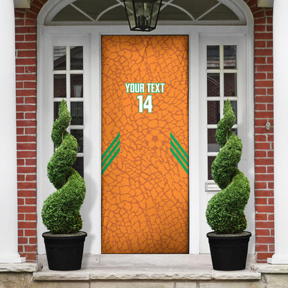 Ivory Coast Football Custom Door Cover Les Elephants Dames Skin Style