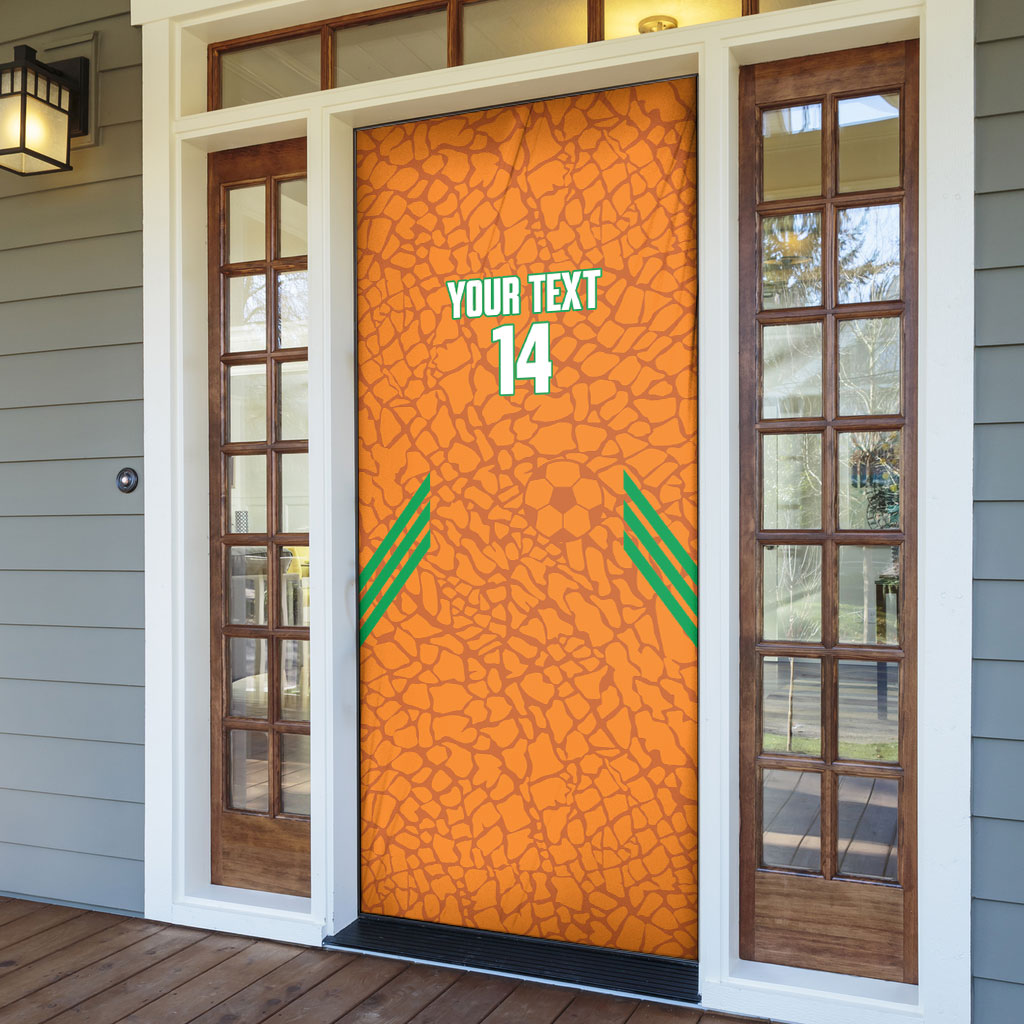 Ivory Coast Football Custom Door Cover Les Elephants Dames Skin Style