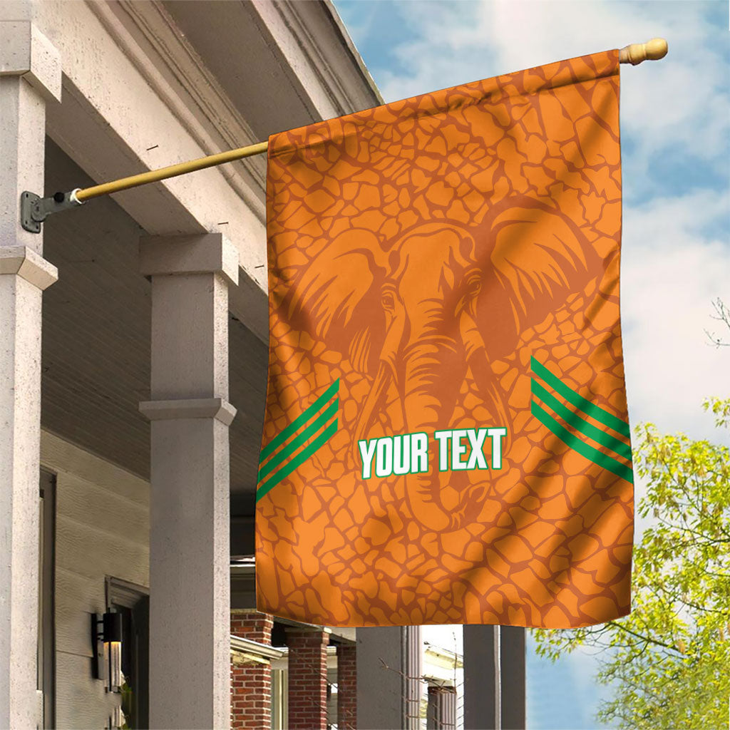 Ivory Coast Football Custom Garden Flag Les Elephants Dames Skin Style