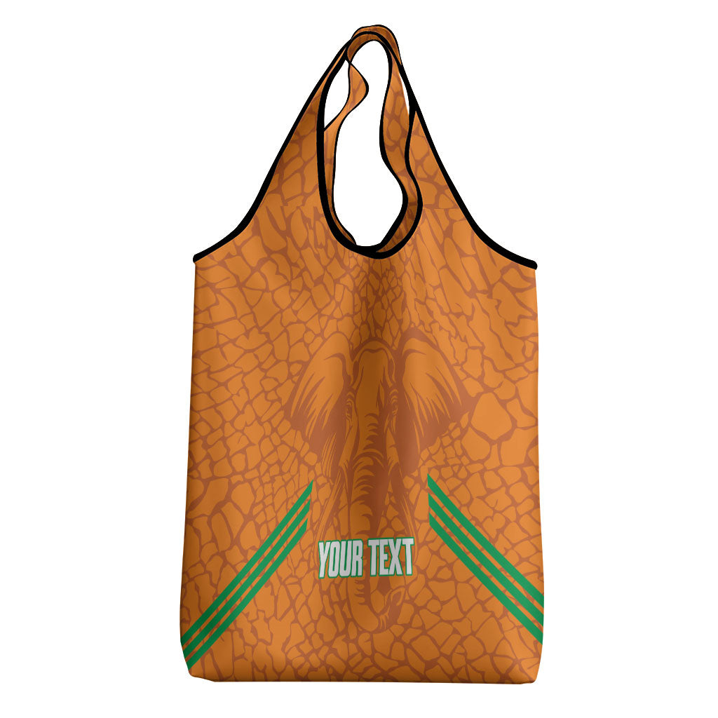 Ivory Coast Football Custom Grocery Bag Les Elephants Dames Skin Style