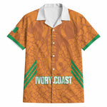 Ivory Coast Football Custom Hawaiian Shirt Les Elephants Dames Skin Style