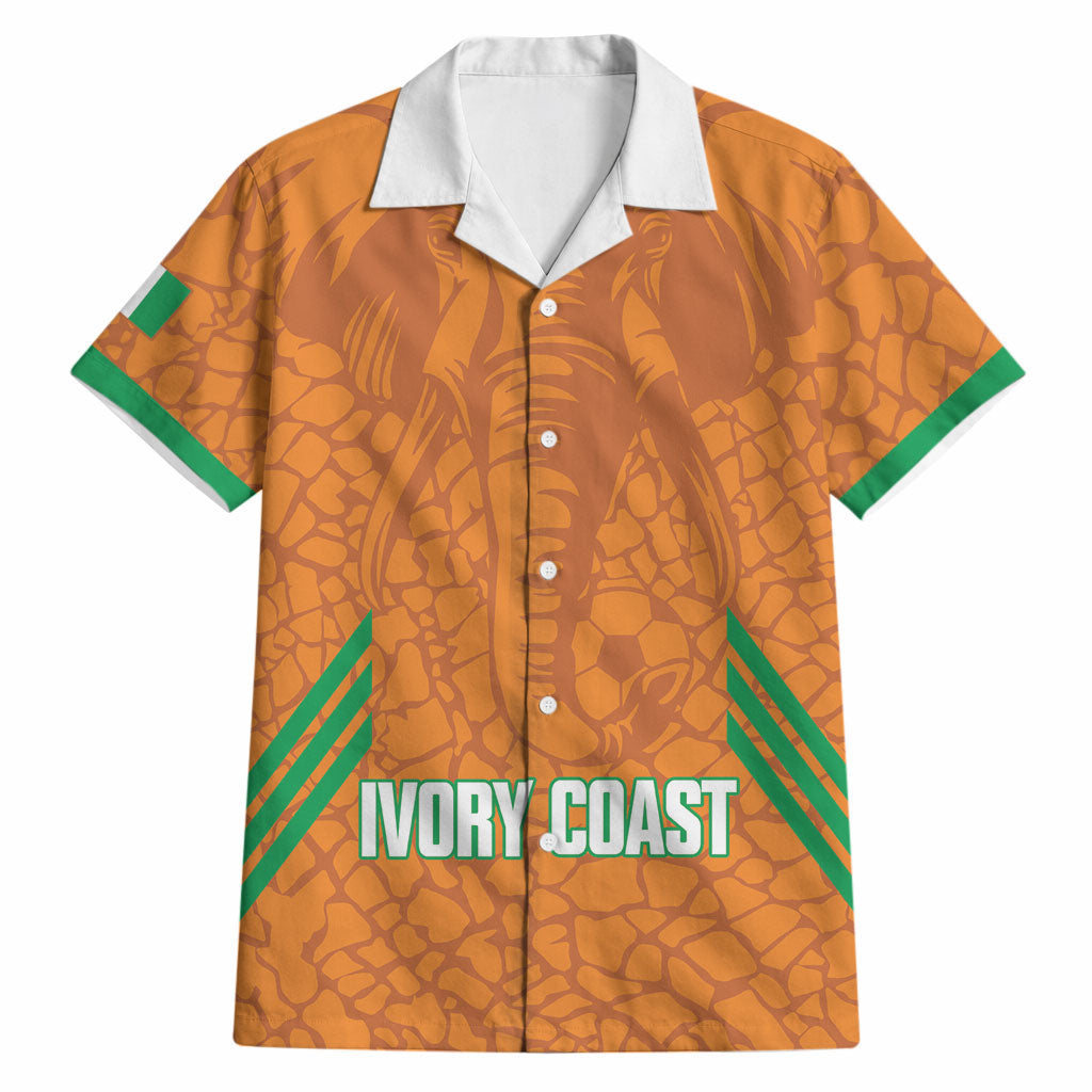 Ivory Coast Football Custom Hawaiian Shirt Les Elephants Dames Skin Style