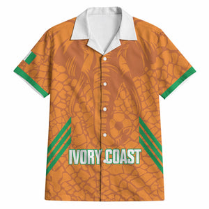 Ivory Coast Football Custom Hawaiian Shirt Les Elephants Dames Skin Style