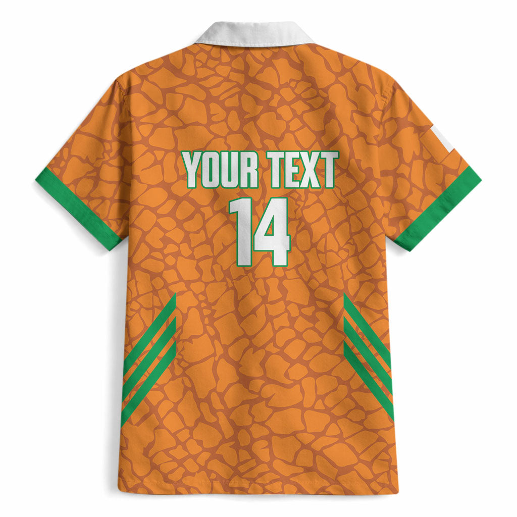 Ivory Coast Football Custom Hawaiian Shirt Les Elephants Dames Skin Style