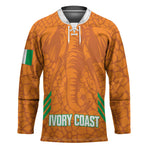 Ivory Coast Football Custom Hockey Jersey Les Elephants Dames Skin Style
