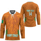 Ivory Coast Football Custom Hockey Jersey Les Elephants Dames Skin Style