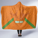 Ivory Coast Football Custom Hooded Blanket Les Elephants Dames Skin Style