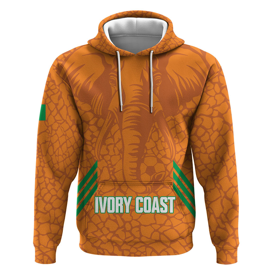 Ivory Coast Football Custom Hoodie Les Elephants Dames Skin Style