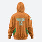 Ivory Coast Football Custom Hoodie Les Elephants Dames Skin Style