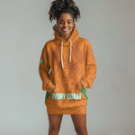 Ivory Coast Football Custom Hoodie Dress Les Elephants Dames Skin Style