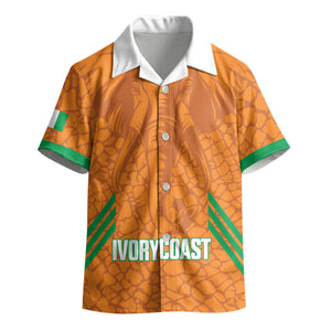 Ivory Coast Football Custom Kid Hawaiian Shirt Les Elephants Dames Skin Style