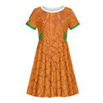Ivory Coast Football Custom Kid Short Sleeve Dress Les Elephants Dames Skin Style