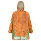 Ivory Coast Football Custom Kid Wearable Blanket Hoodie Les Elephants Dames Skin Style