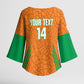 Ivory Coast Football Custom Kimono Sleeve Blouse Les Elephants Dames Skin Style