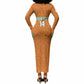 Ivory Coast Football Custom Long Sleeve Bodycon Dress Les Elephants Dames Skin Style