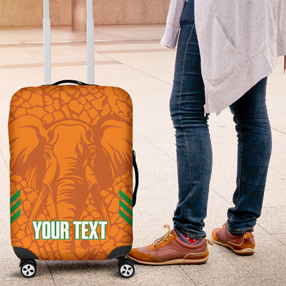 Ivory Coast Football Custom Luggage Cover Les Elephants Dames Skin Style