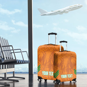 Ivory Coast Football Custom Luggage Cover Les Elephants Dames Skin Style