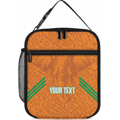 Ivory Coast Football Custom Lunch Bag Les Elephants Dames Skin Style