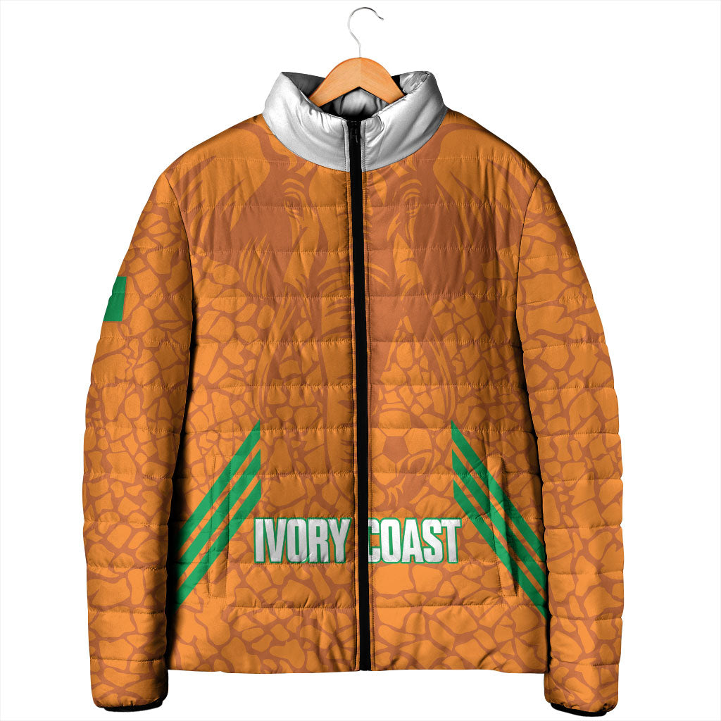 Ivory Coast Football Custom Padded Jacket Les Elephants Dames Skin Style