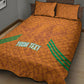 Ivory Coast Football Custom Quilt Bed Set Les Elephants Dames Skin Style