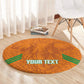 Ivory Coast Football Custom Round Carpet Les Elephants Dames Skin Style