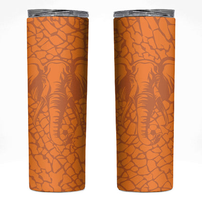Ivory Coast Football Custom Skinny Tumbler Les Elephants Dames Skin Style