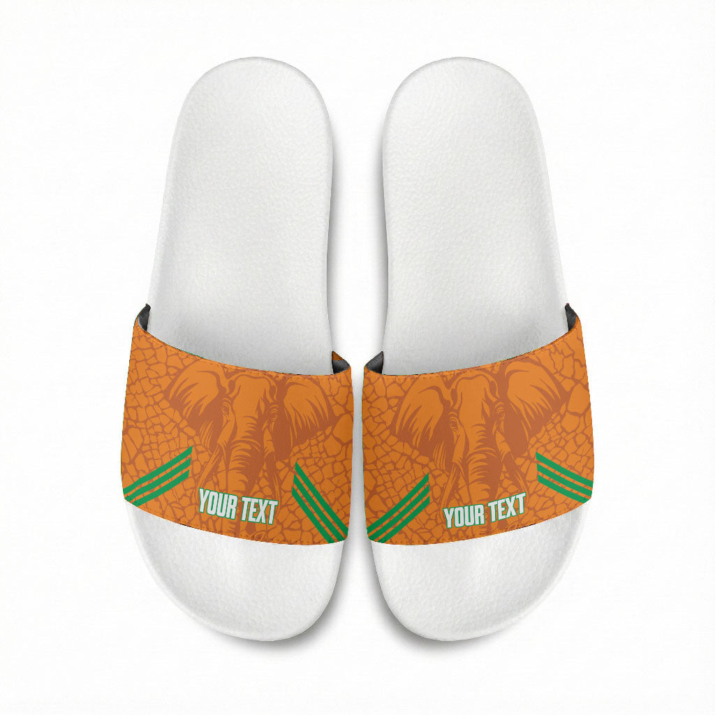 Ivory Coast Football Custom Slide Sandals Les Elephants Dames Skin Style