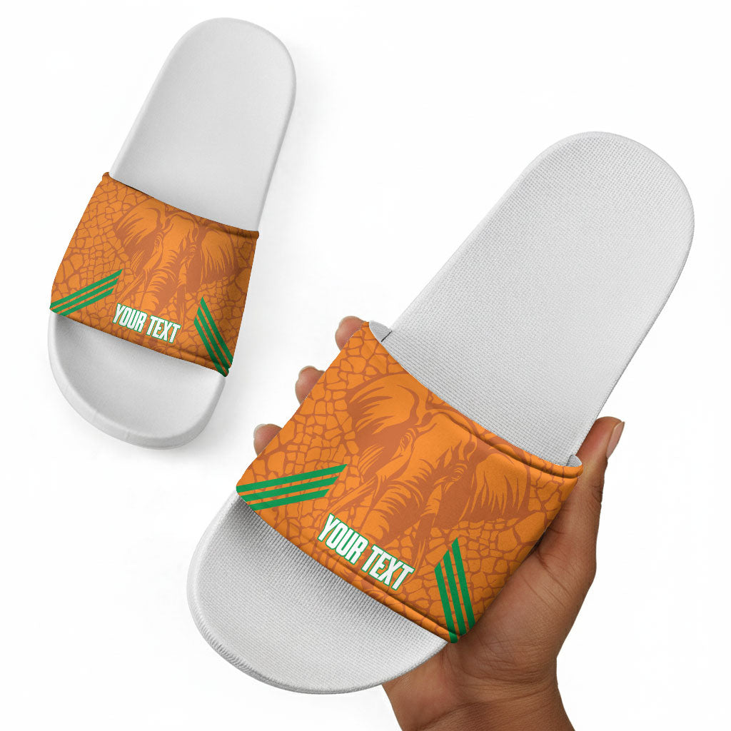 Ivory Coast Football Custom Slide Sandals Les Elephants Dames Skin Style