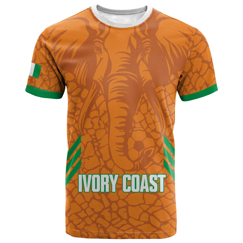 Ivory Coast Football Custom T shirt Les Elephants Dames Skin Style