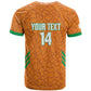 Ivory Coast Football Custom T shirt Les Elephants Dames Skin Style