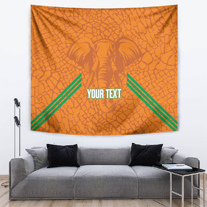 Ivory Coast Football Custom Tapestry Les Elephants Dames Skin Style