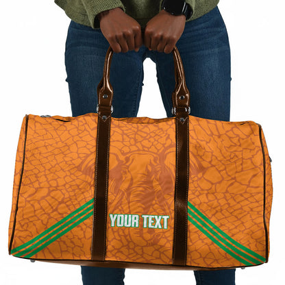 Ivory Coast Football Custom Travel Bag Les Elephants Dames Skin Style