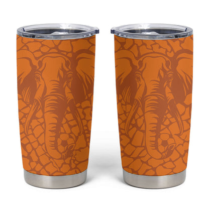 Ivory Coast Football Custom Tumbler Cup Les Elephants Dames Skin Style