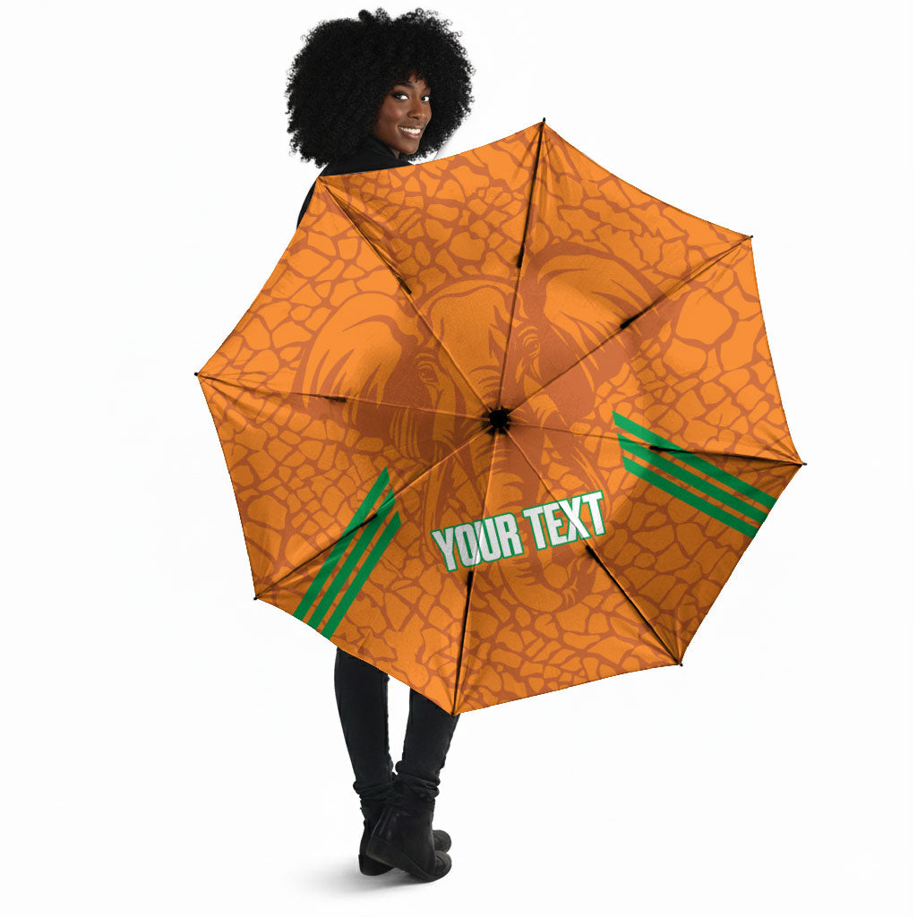 Ivory Coast Football Custom Umbrella Les Elephants Dames Skin Style