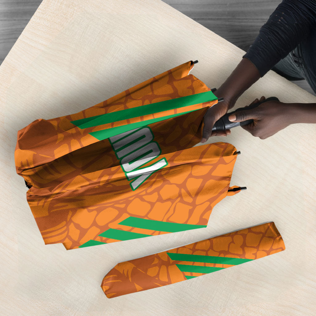 Ivory Coast Football Custom Umbrella Les Elephants Dames Skin Style