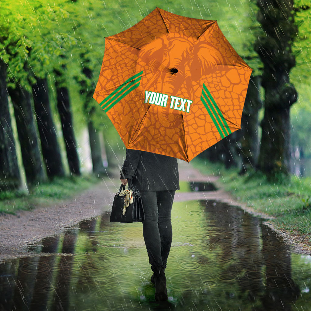 Ivory Coast Football Custom Umbrella Les Elephants Dames Skin Style