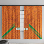 Ivory Coast Football Custom Window Curtain Les Elephants Dames Skin Style
