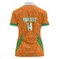 Ivory Coast Football Custom Women Polo Shirt Les Elephants Dames Skin Style