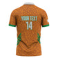 Ivory Coast Football Custom Zipper Polo Shirt Les Elephants Dames Skin Style